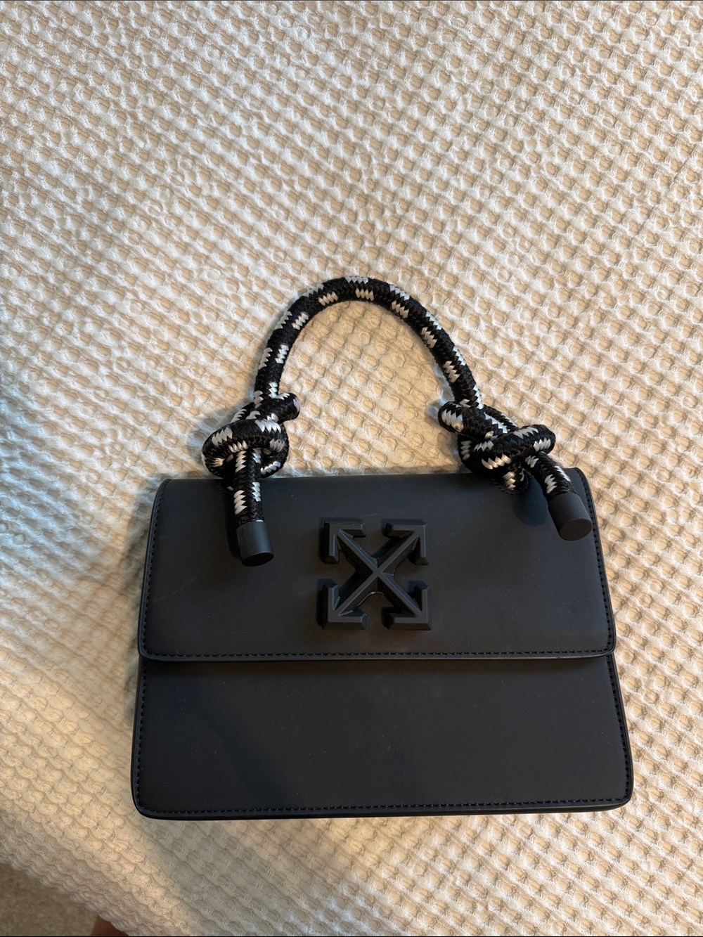 Bag with Knotted Rope Handle